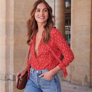 Sezane Silk top